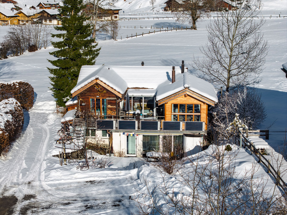 Drohnenansicht Chalet Dollyhay